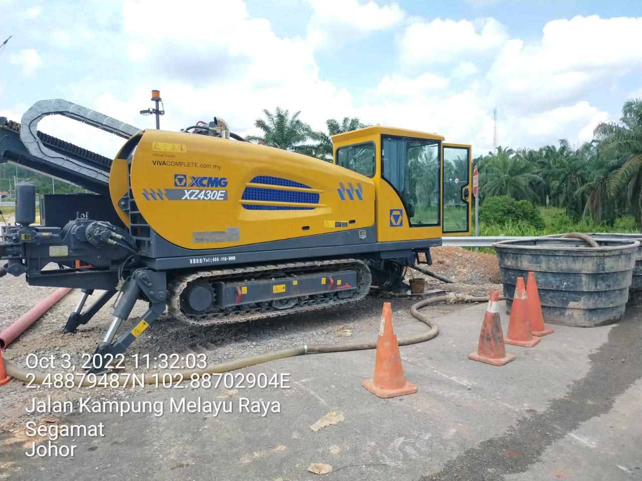 Pipeline deals drilling machine